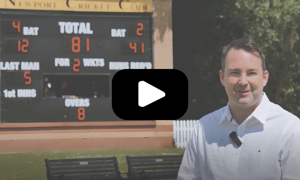 Supporting the South Wales Premier Cricket League as Douglas Spencer Steps into Chair Role